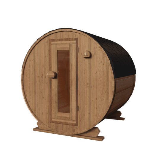 Thermowood Vuren Barrelsauna 200 cm voor 2-4 personen