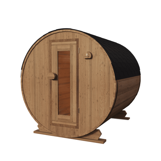 Thermowood Vuren Barrelsauna 240 cm voor 2-4 personen